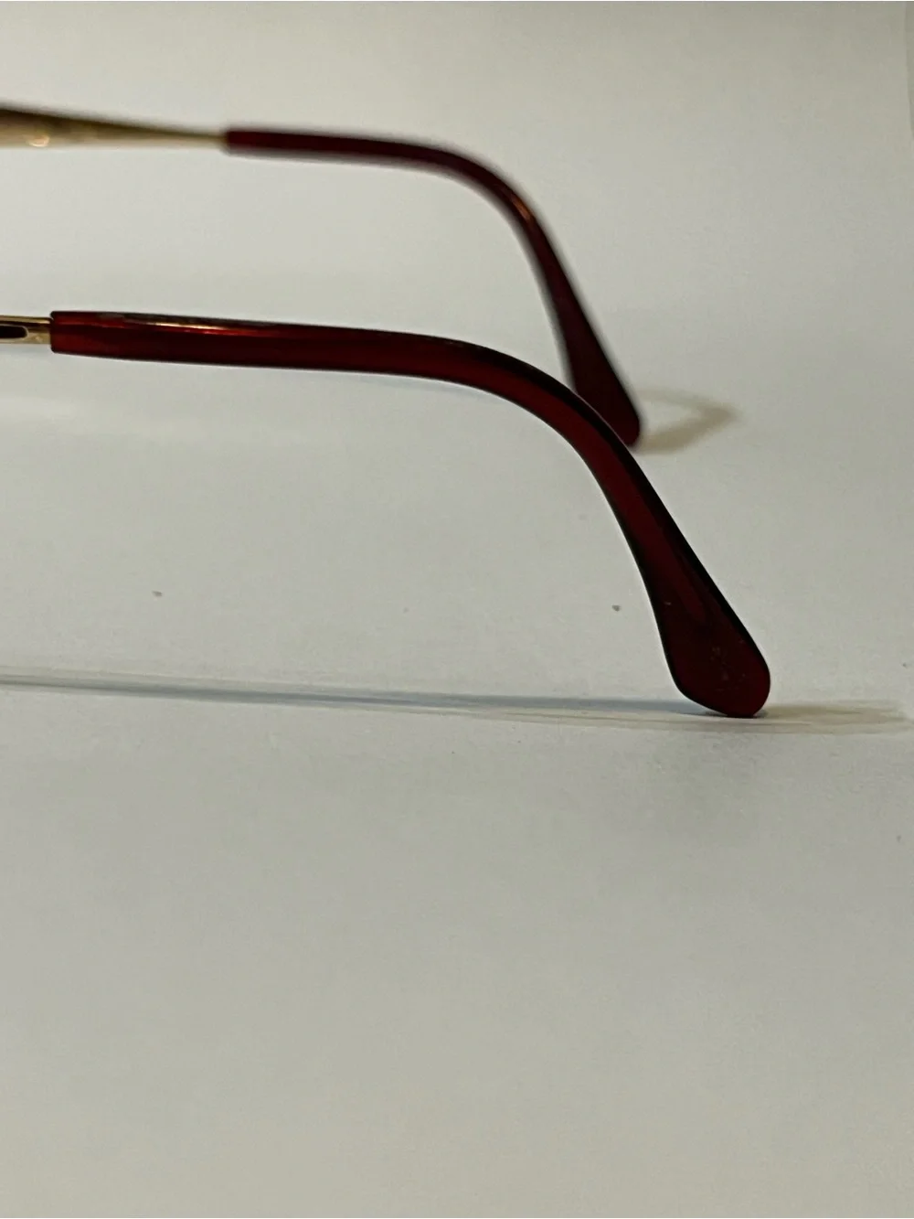 Yves Saint Laurent Gold Frame Glasses with Tortoiseshell Temples